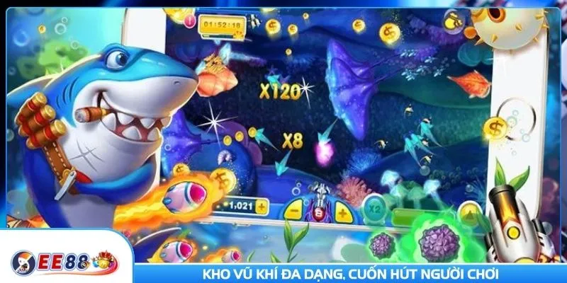 Kho vũ khí đa dạng, cuốn hút người chơi
